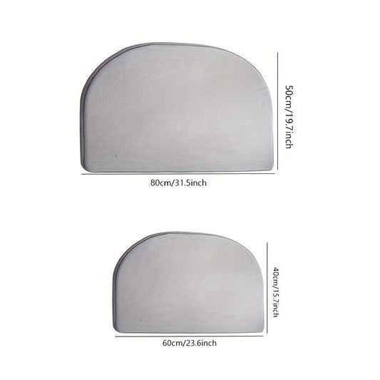 Memory Foam Bathroom Mat Absorbent Bath Rugs Cozy Floor Carpet Grey