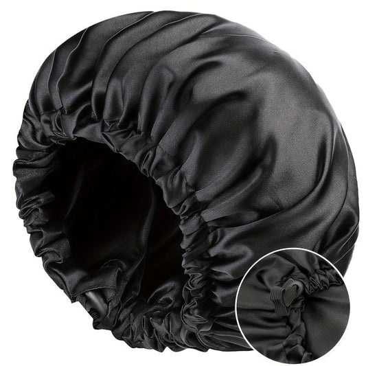 Satin Bonnet Sleep Cap Large Reversible Night Sleeping Turban Hat