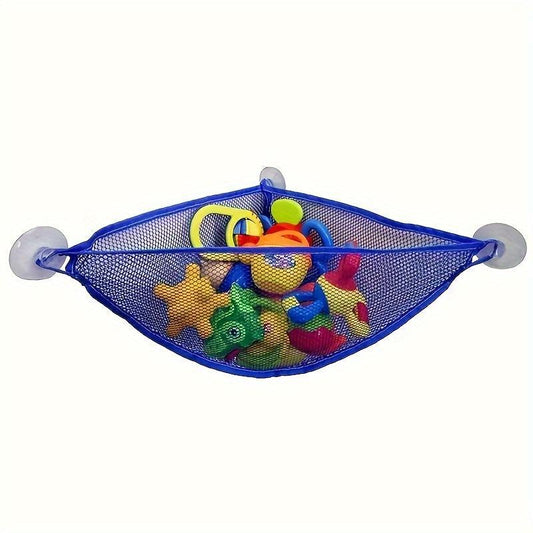 Bath Toy Holder Corner Bath Toy Net Bathtub Toy Shelf Mesh Basket