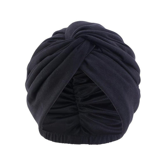 Elastic Double Layer Turban Cap Cross Twist Silk Chemotherapy Cap Ethnic Cap