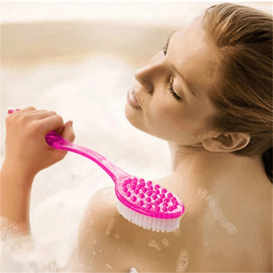 Exfoliating Brush with Long Handle for Deep Clean, Invigorates Skin