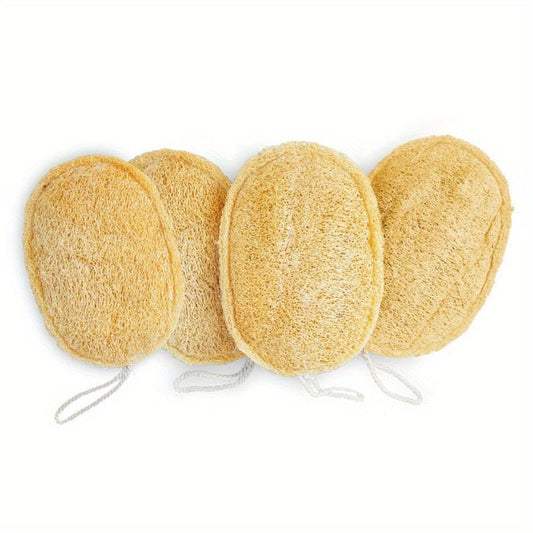 Exfoliating Loofah Sponge Set for Showering Spa Facial Cleansing