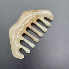 Resin Massage Comb Guasha Scraping Scalp Comb Handheld Head Massage Tool