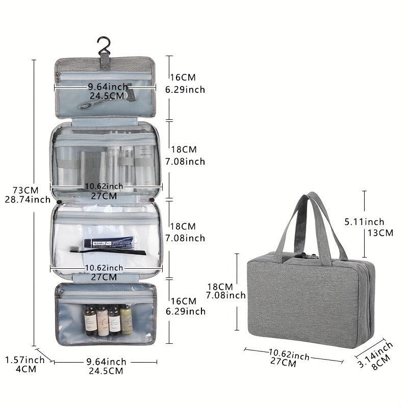 Portable Travel Toiletry Bag with Wet/Dry Separation