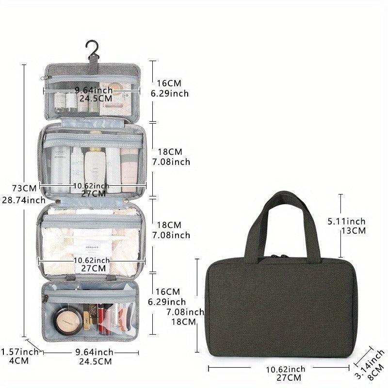 Portable Travel Toiletry Bag with Wet/Dry Separation