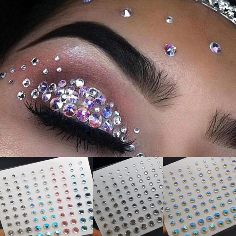 Crystal Shine Glitter Tattoo Sticker Eyeliner Gem Decoration Temporary Tattoo