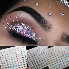 Crystal Shine Glitter Tattoo Sticker Eyeliner Gem Decoration Temporary Tattoo