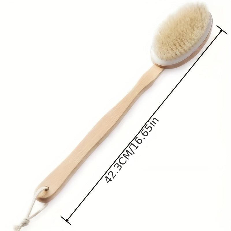 Detachable Long Handle Body Rubbing Shower Brush - Exfoliating Tool