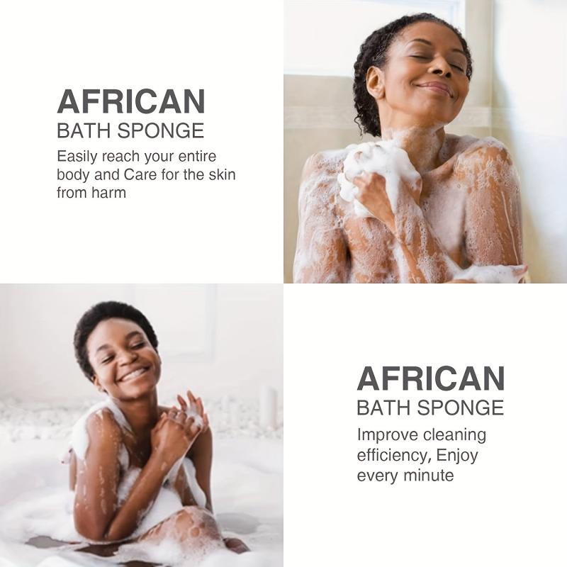 3 Pcs African Net Shower Sponge Exfoliate