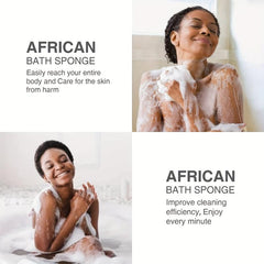 3 Pcs African Net Shower Sponge Exfoliate