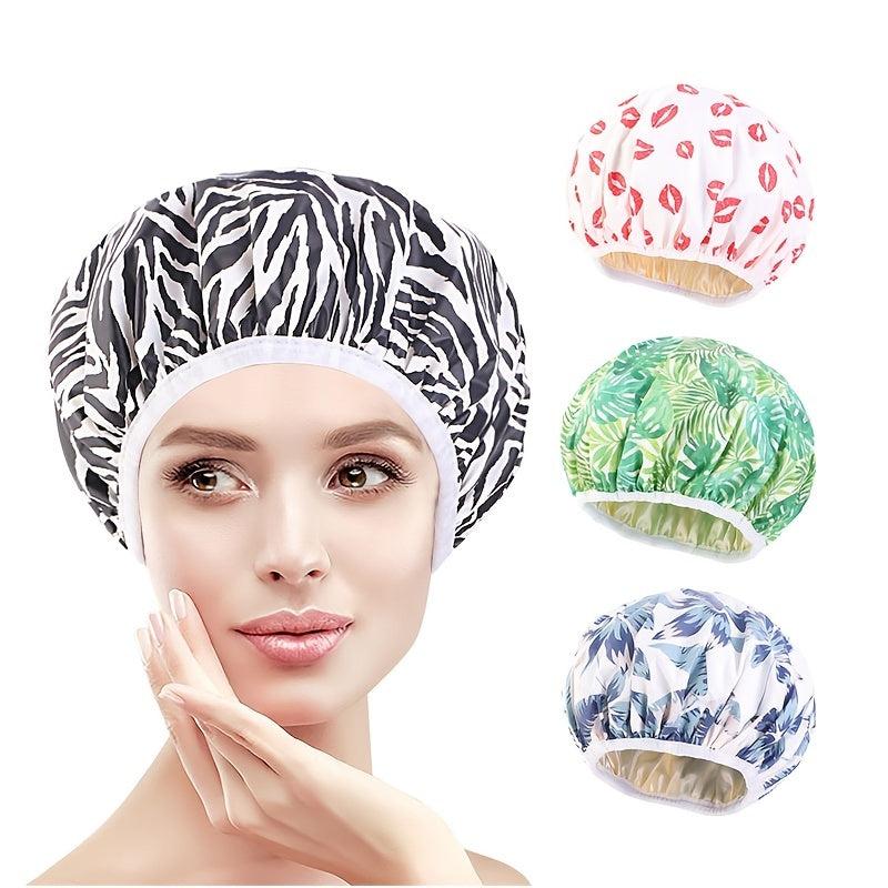 Waterproof Shower Cap Protects Hair from Water and Fumes