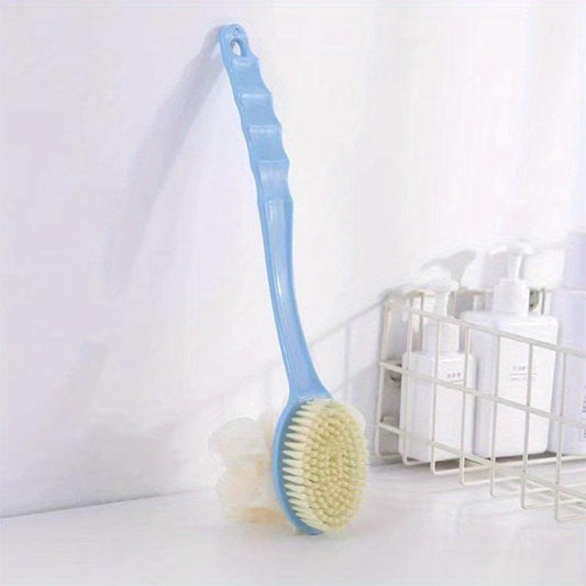 Soft Loofah and Bristles Bath Body Brush for Women and Men