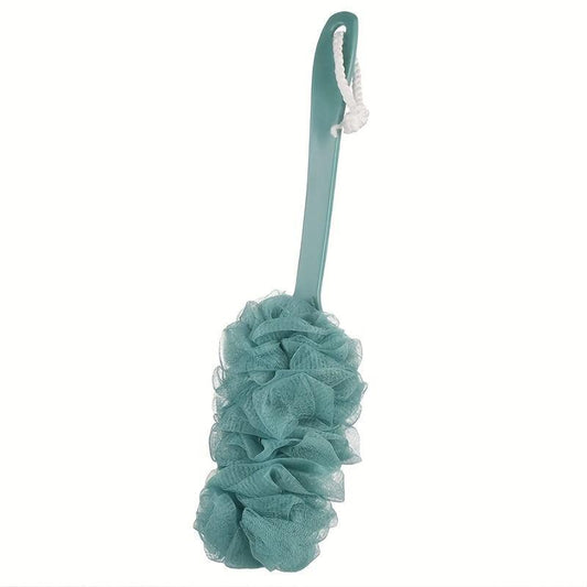 Long Handle Back Loofah Shower Brush - Exfoliating Body Scrubber