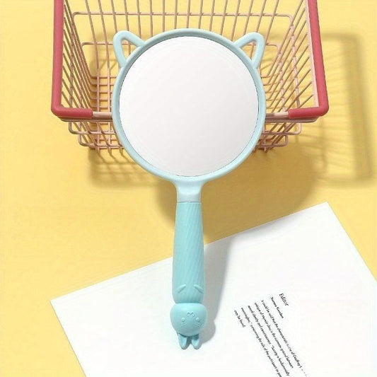 Cartoon Mouse Hand Mirror - Travel Beauty Makeup Mirror