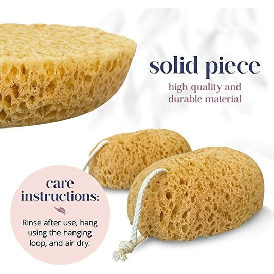 2pcs Exfoliating Loofah Luffa Body Scrubber for Shower Spa Facial Cleansing
