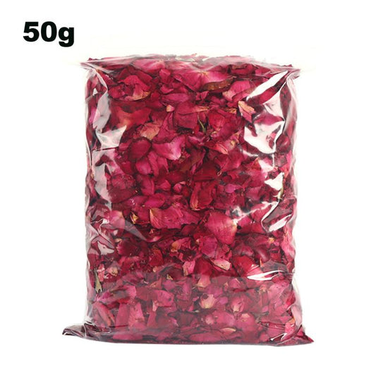 50g Dried Rose Petals Natural for Soap Candle Making Wedding Crafts