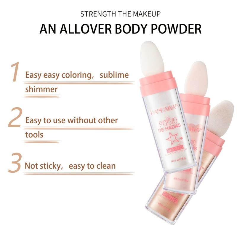 Matte Highlight Powder for Face & Body 3D Effect Repair & Hair Highlighting