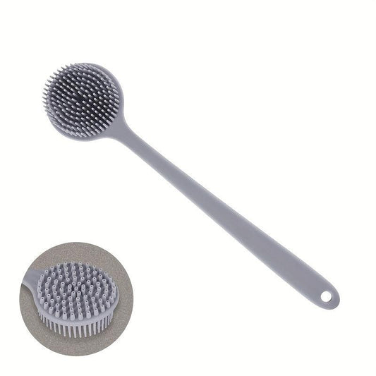 Long Handle Back Scrubber Silicone Body Brush Shower Scrubber