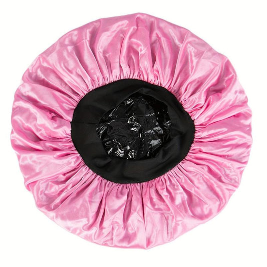 Large Shower Cap Adjustable Bonnet Waterproof Bath Caps Reusable Shower Caps