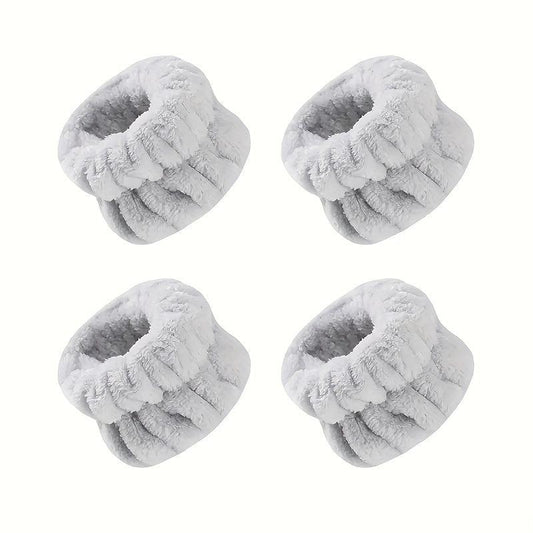 4pcs Wrist Towels for Face Washing and Skincare Spa