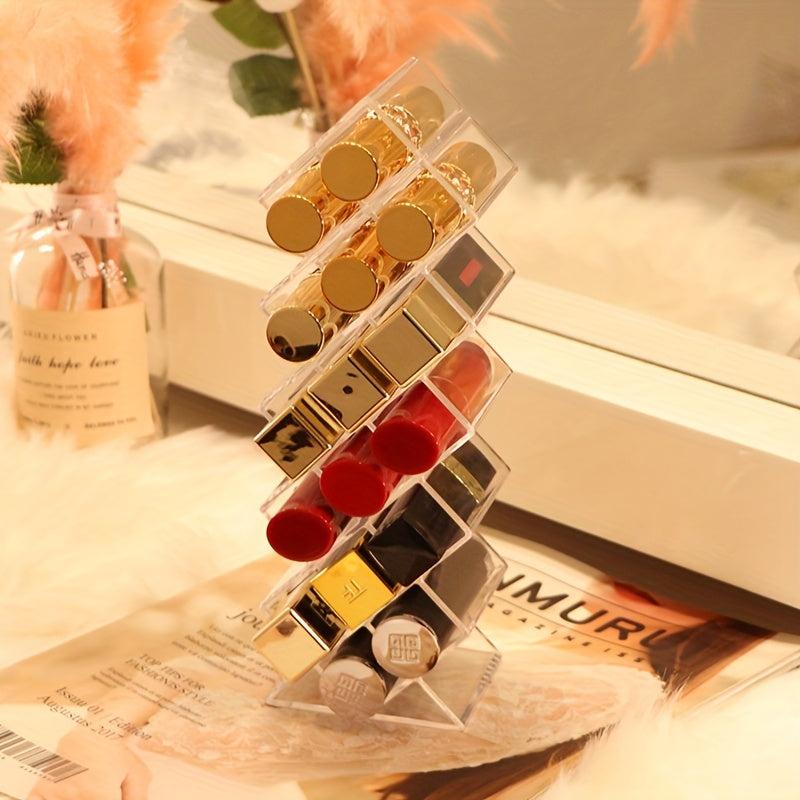 Clear Lipstick Holder 16 28 Spaces Lipgloss Organizers and Storage Case Display