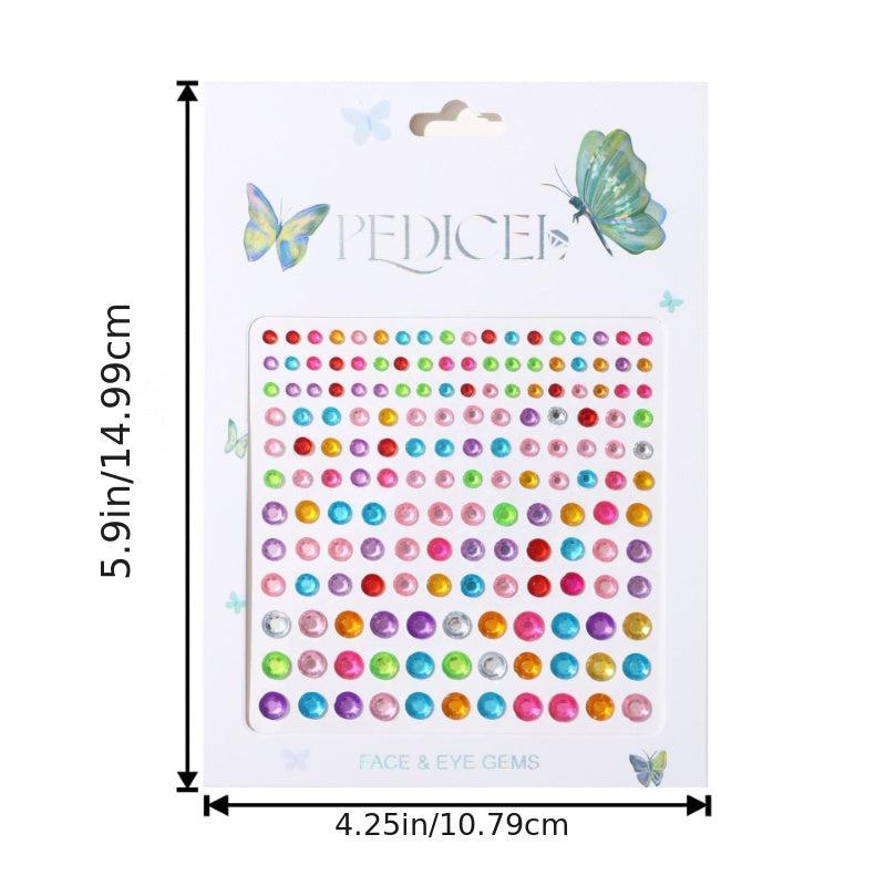3D Glitter Rhinestone Stickers Y2k Face Eyes Nail Self Adhesive Acrylic Shine