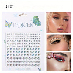 3D Glitter Rhinestone Stickers Y2k Face Eyes Nail Self Adhesive Acrylic Shine