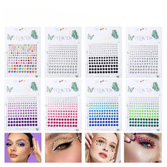 3D Glitter Rhinestone Stickers Y2k Face Eyes Nail Self Adhesive Acrylic Shine