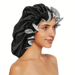 Silky Bonnets for Women Extra Large Satin Sleeping Cap Elastic Band
