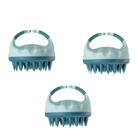 Silicone Scalp Massager Shampoo Brush Shower Cleansing Exfoliator