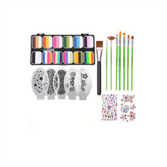 12 grid Face Paint Body Paint Box Water soluble Paint