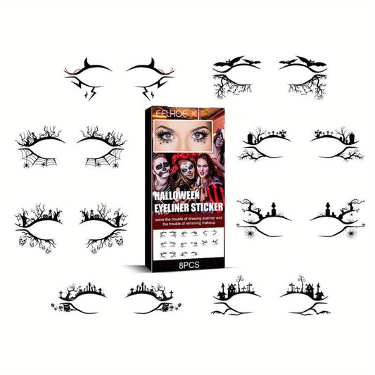Waterproof Eyeliner Stickers - Bat Spider Decorati