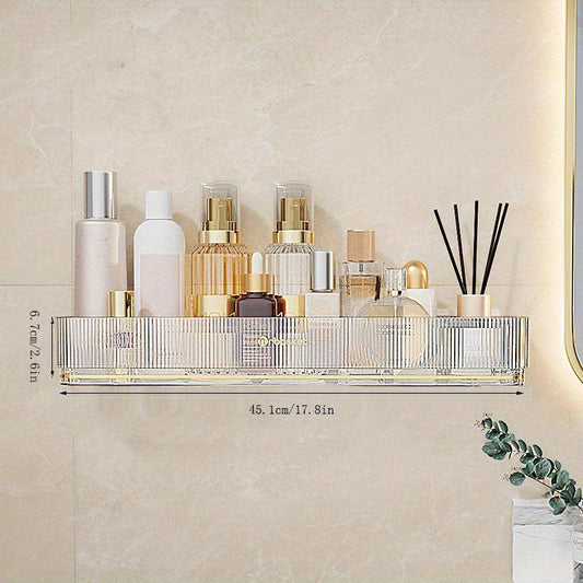 Wall Mounted Toilet Storage Shelf with Shower Basket
