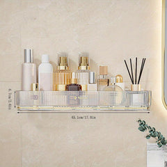 Wall Mounted Toilet Storage Shelf with Shower Basket