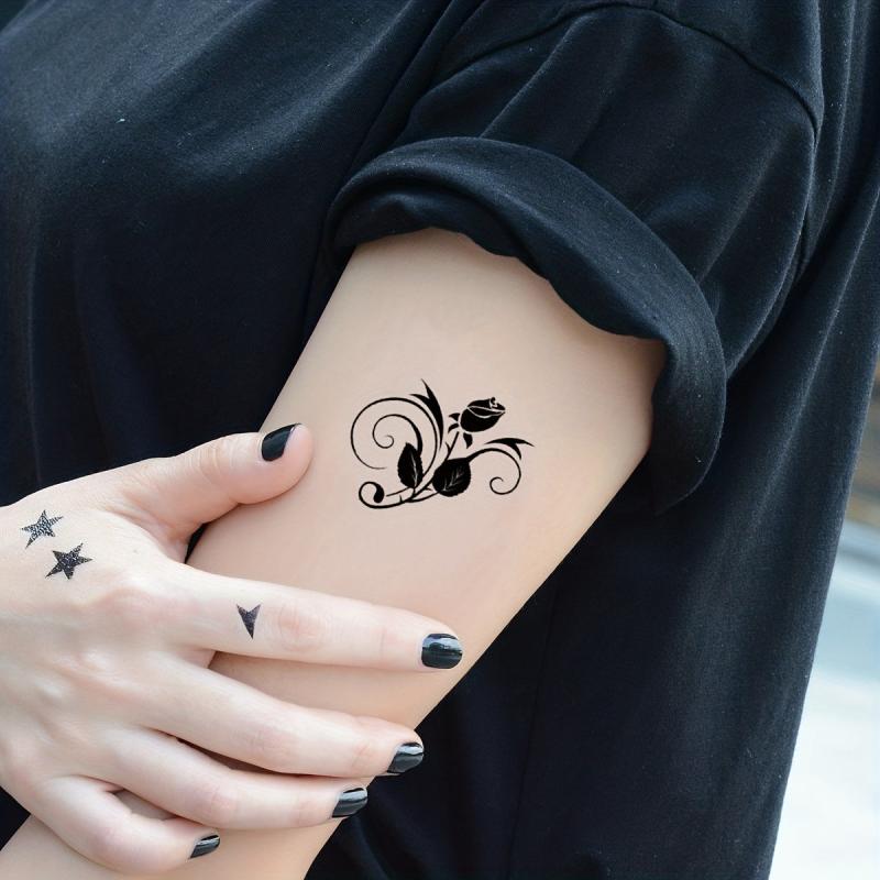 Waterproof Long-Lasting Rose Tattoo Sticker for Party Everyday