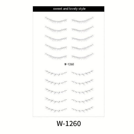 1pc Lower Eyelash Tattoo Sticker Waterproof False Eyelash Temporary Disposable