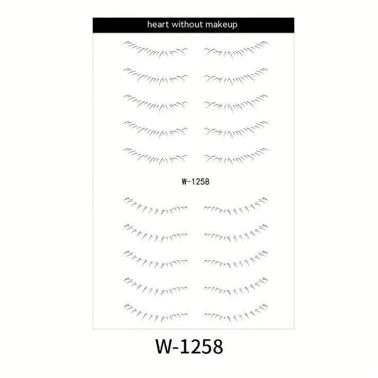 1pc Lower Eyelash Tattoo Sticker Waterproof False Eyelash Temporary Disposable