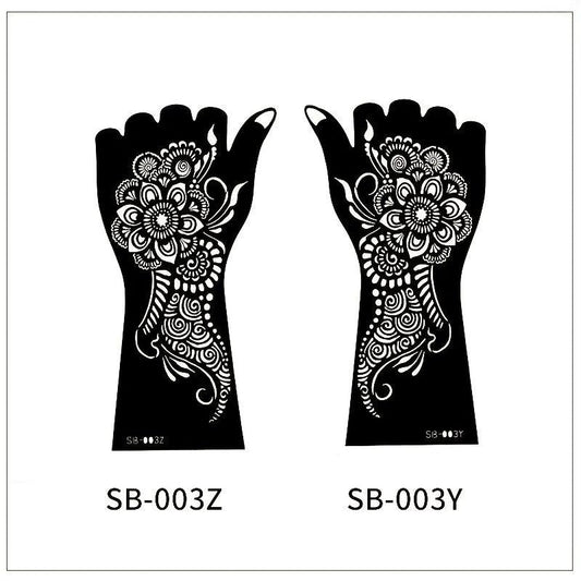 2 Sheets Tattoo Template DIY Long Lasting Waterproof Halloween Makeup