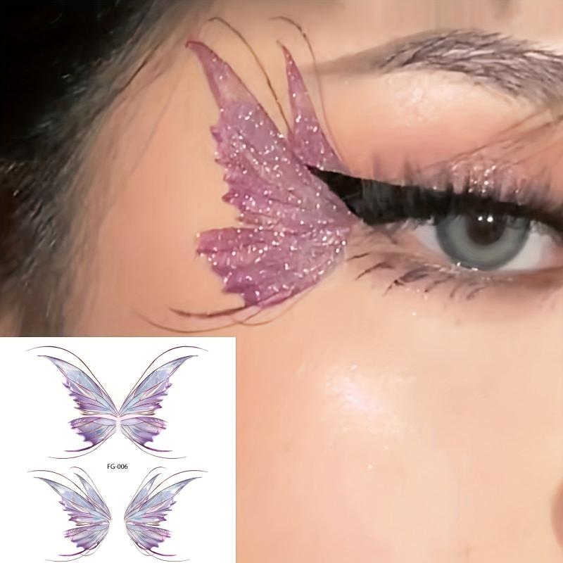 Butterfly Face Sticker Tattoo Waterproof Temporary Eyes Hands Chest Body Art