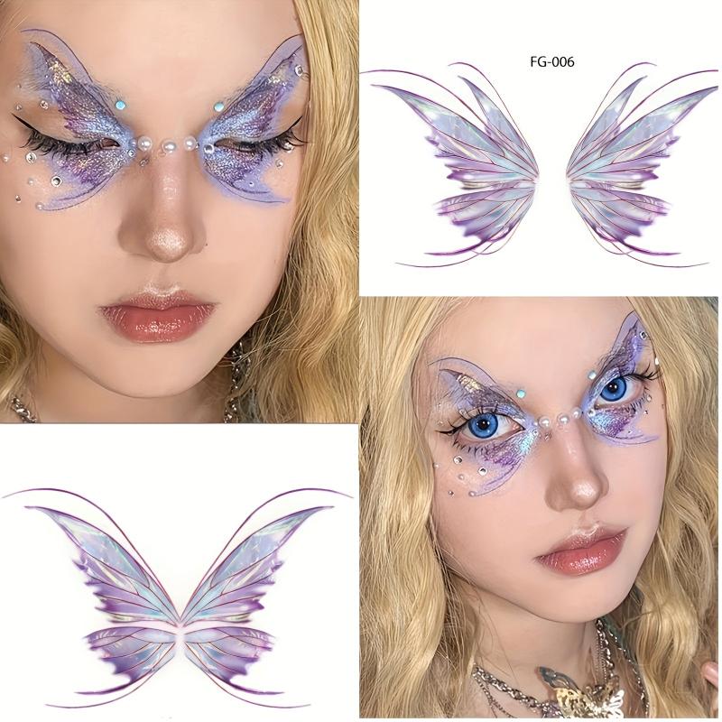 Butterfly Face Sticker Tattoo Waterproof Temporary Eyes Hands Chest Body Art