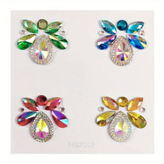 Rhinestone Crystal Face Makeup Patches for Girls - Stage & Special Occasions