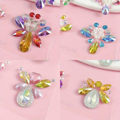 Rhinestone Crystal Face Makeup Patches for Girls - Stage & Special Occasions