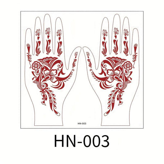 Sexy Lace Tattoo Stickers Brown Red Waterproof Sweat Long Lasting
