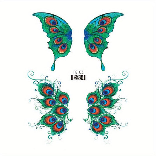 Butterfly Face Glitter Tattoo Patch Magic Stage Makeup Eye Shadow Patch