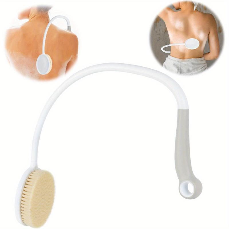 Long Handle Curved Bath Brush for Body Cleaning
