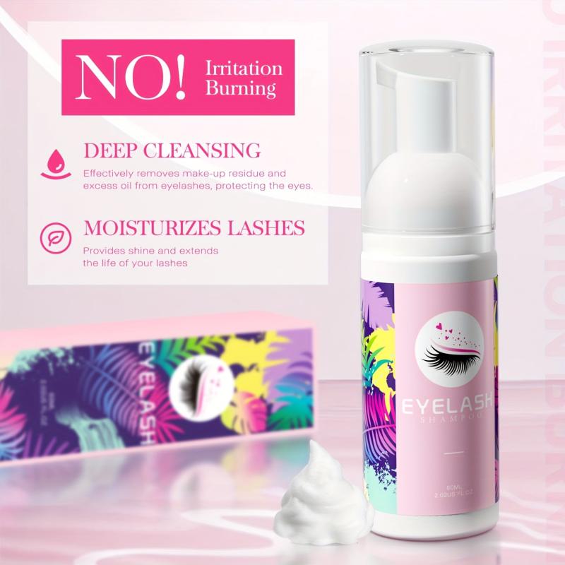 Lash Extension Shampoo & Cleanser Kit + Brush - 60ml