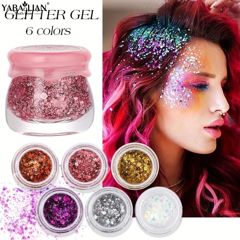Sequin Gel Cream Glue Eye Makeup Fairy Mermaid Scales Shimmer Glitter