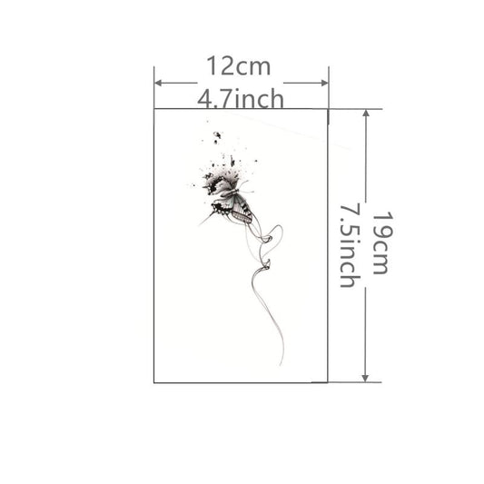 Butterfly Tattoo Sticker Waterproof Temporary Tattoo