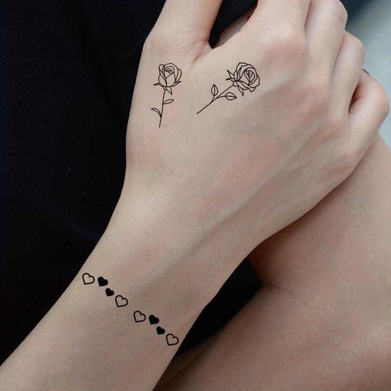 Waterproof Floral Tattoo for Everyday Parties