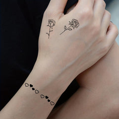 Waterproof Floral Tattoo for Everyday Parties